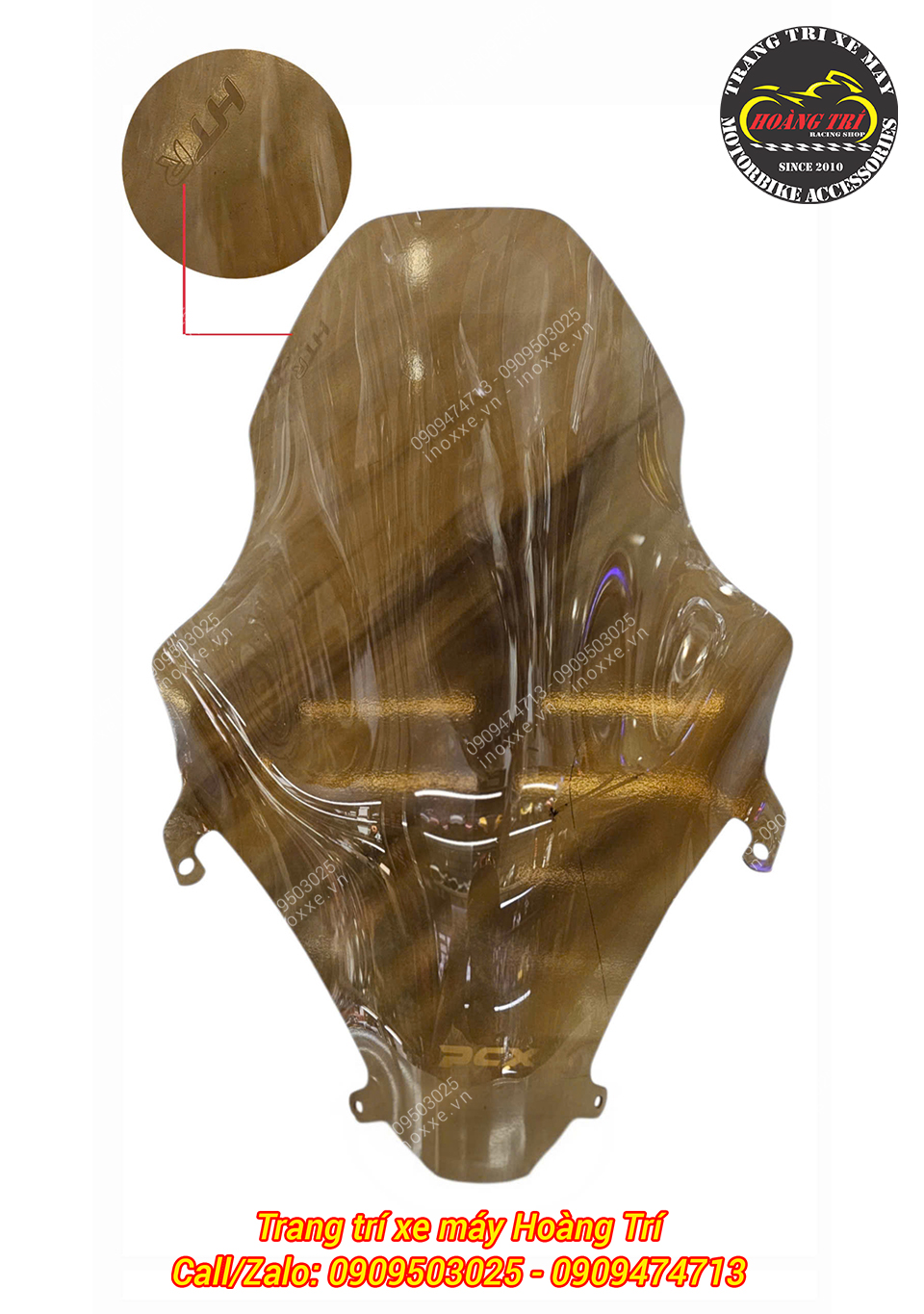 Kính chắn gió HTR lắp chuẩn PCX 2018